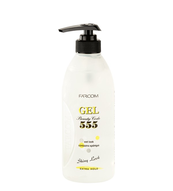 555 STYLING GEL WET LOOK PUMP EXTRA HOLD 600ML