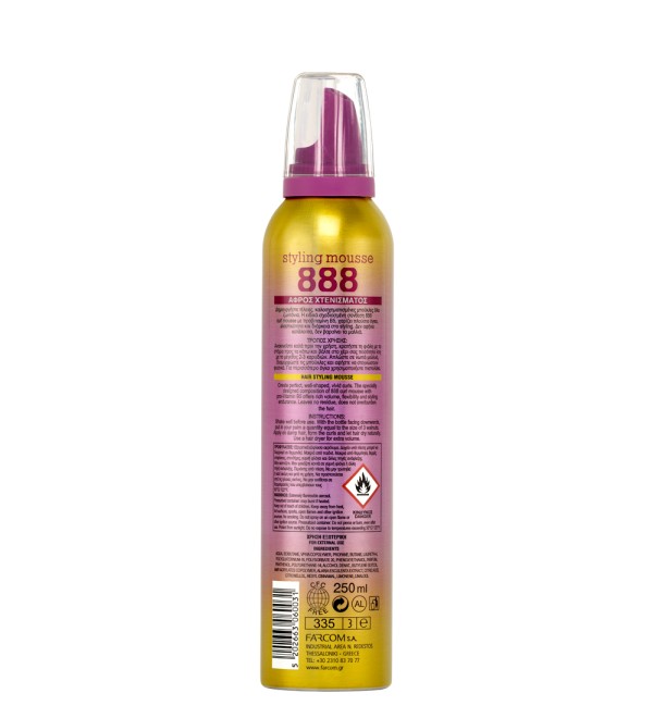 888 STYLING MOUSSE ΜΑΛΛΙΩΝ 250 ΜL