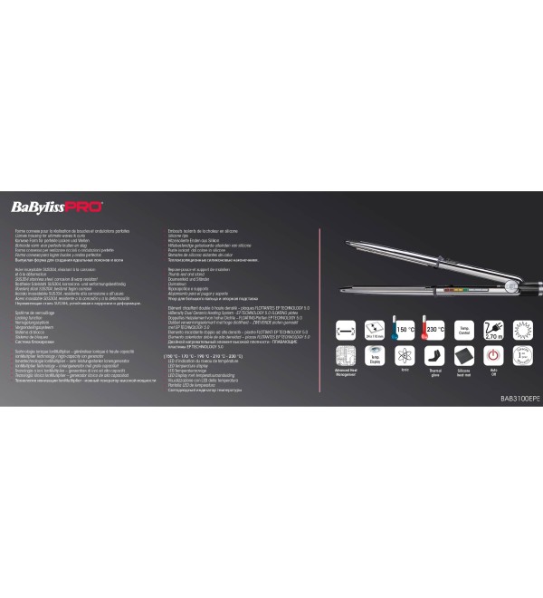 BABYLISS BAB3100EPE BLACK ELIPSIS3100 STRAIGHTENING IRON