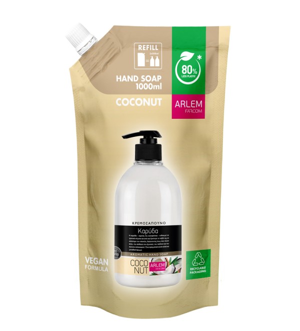 ARLEM HAND SOAP COCONUT DOYPACK 1000ML