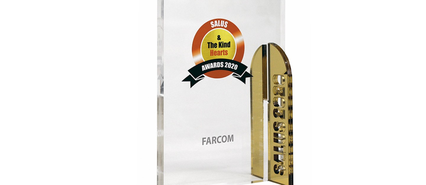 Farcom received an honorary distinction at the “Salus & The Kind Hearts Awards 2020” Event